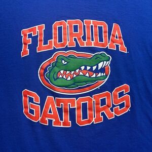 UF Florida Gators Shirt Large Big Gator Graphic Champion Blue Football